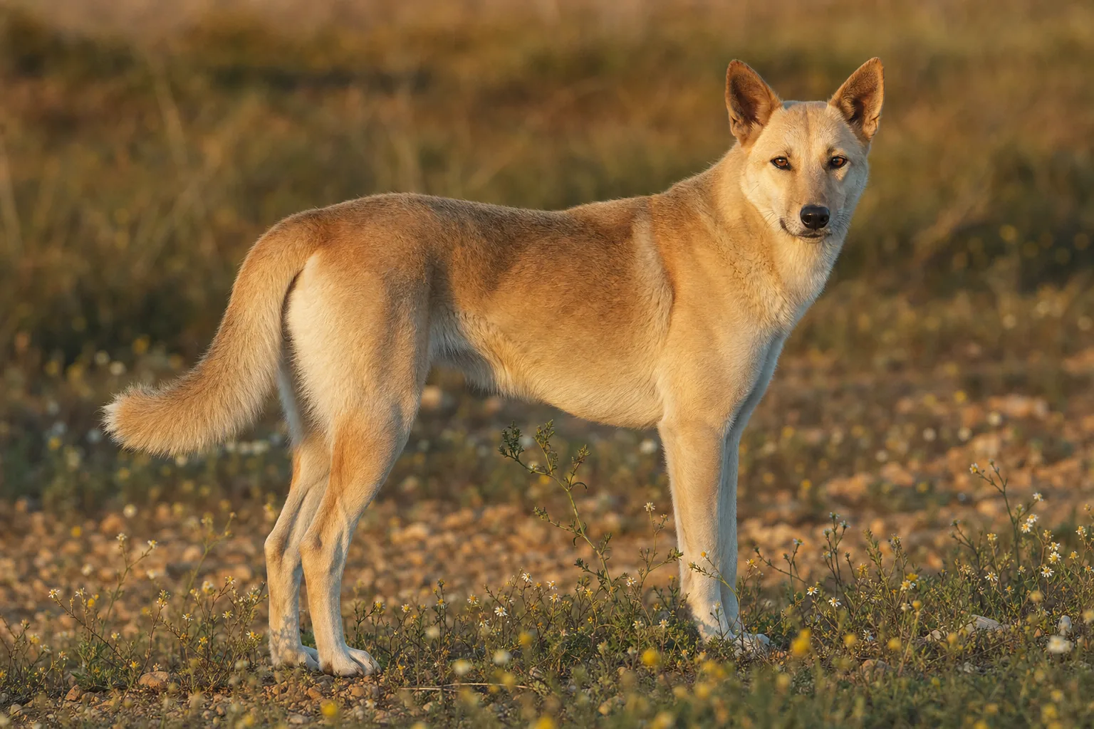 Chien de Canaan (robe sable) adulte en extérieur