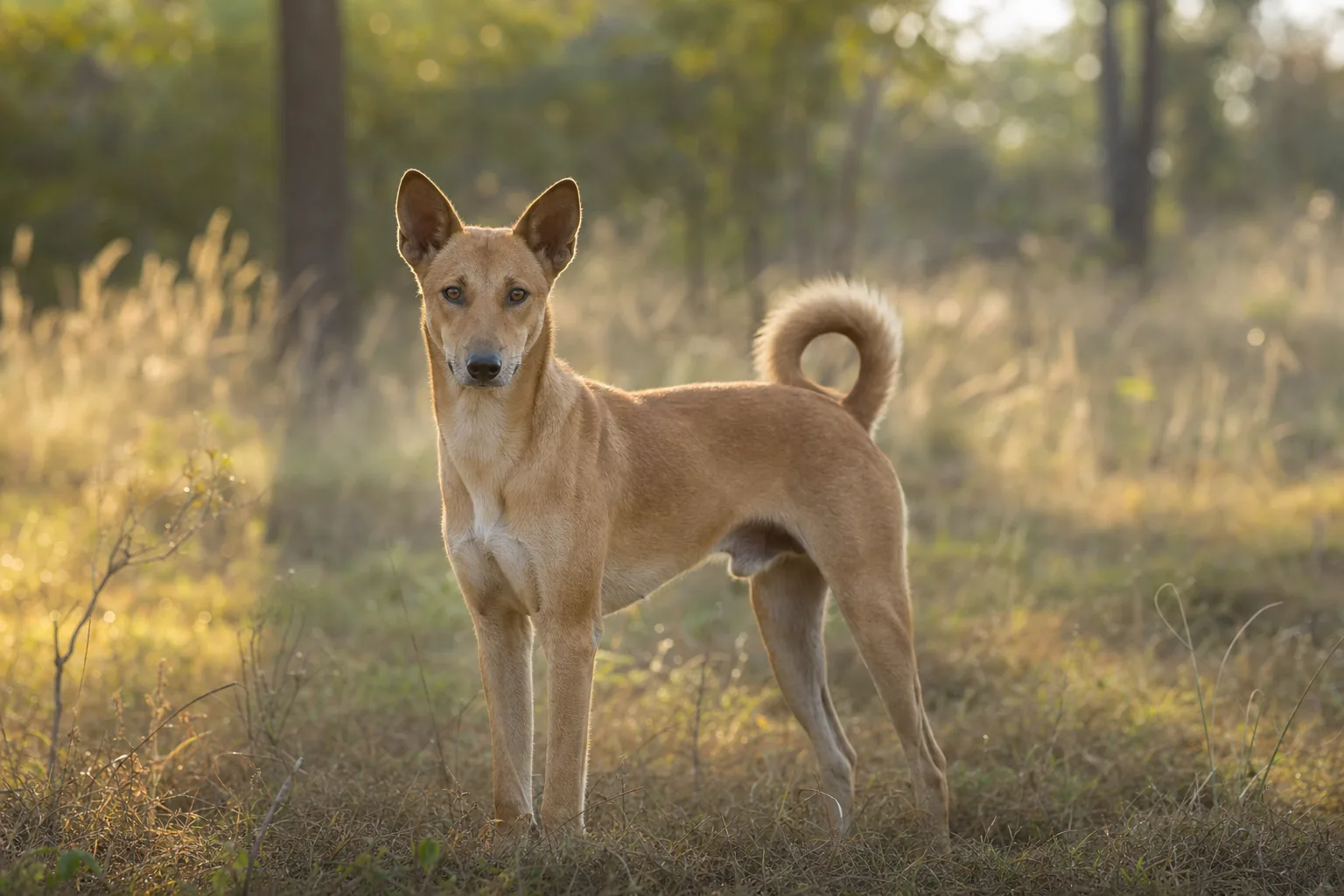 Chien Paria Indien (robe fauve) adulte en extérieur