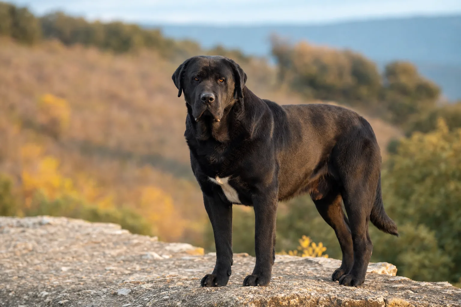 Gaddi Kutta (robe noir) adulte en extérieur