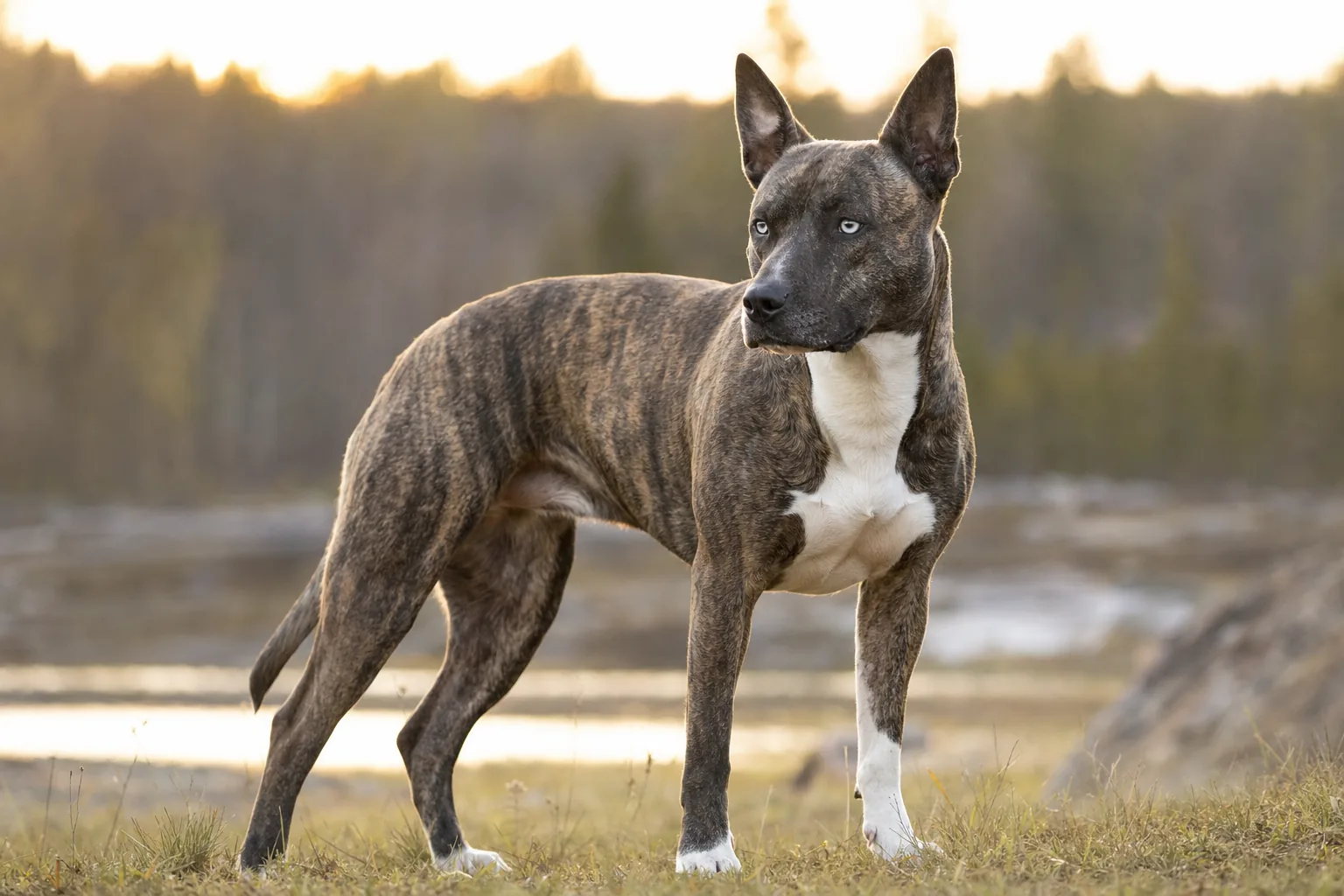 Pitsky (robe bringé) adulte en extérieur
