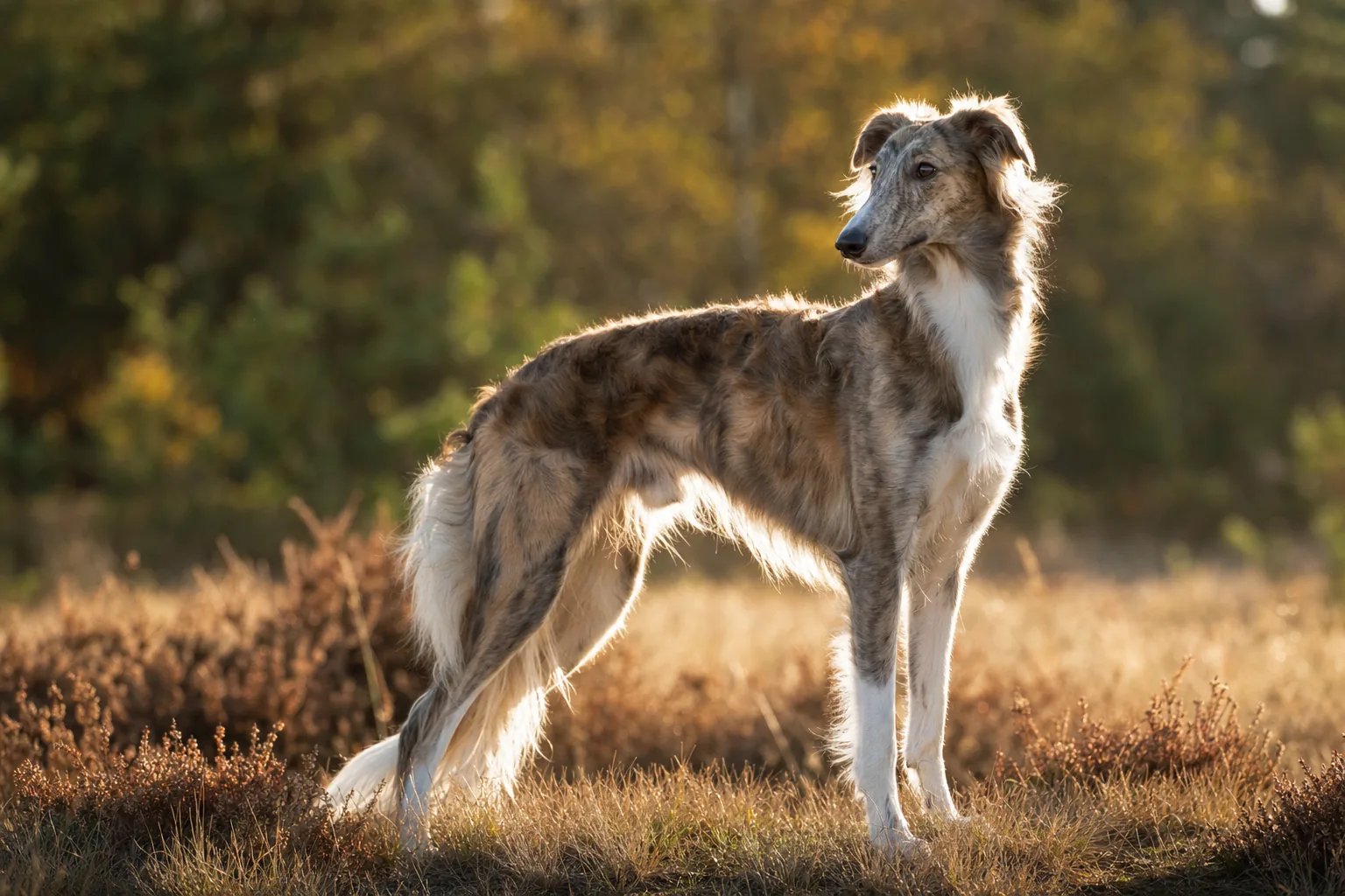 Silken Windhound (robe toutes les couleurs et combinaisons admises) adulte en extérieur