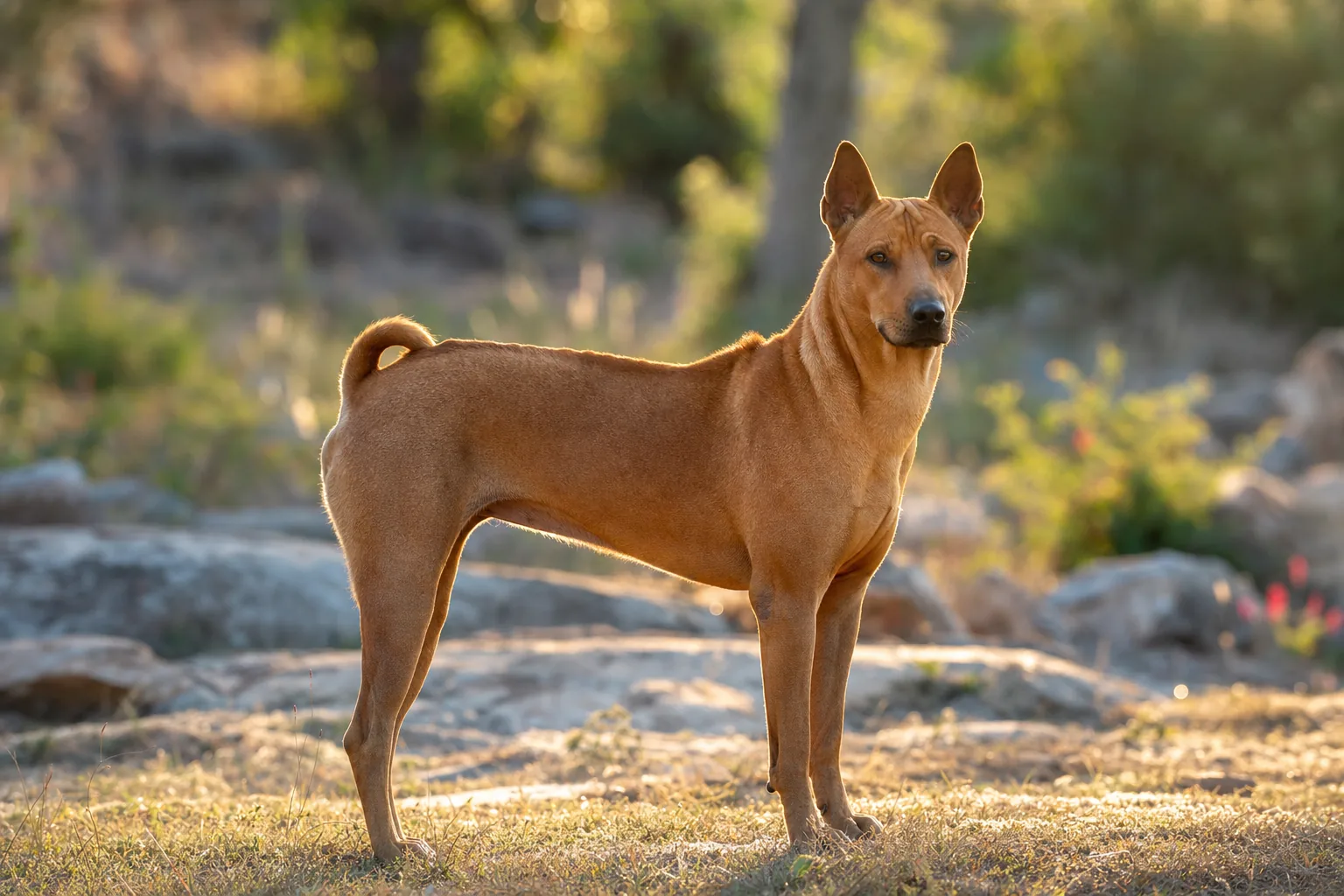 Chien Thaïlandais à Crête Dorsale (robe rouge) adulte en extérieur