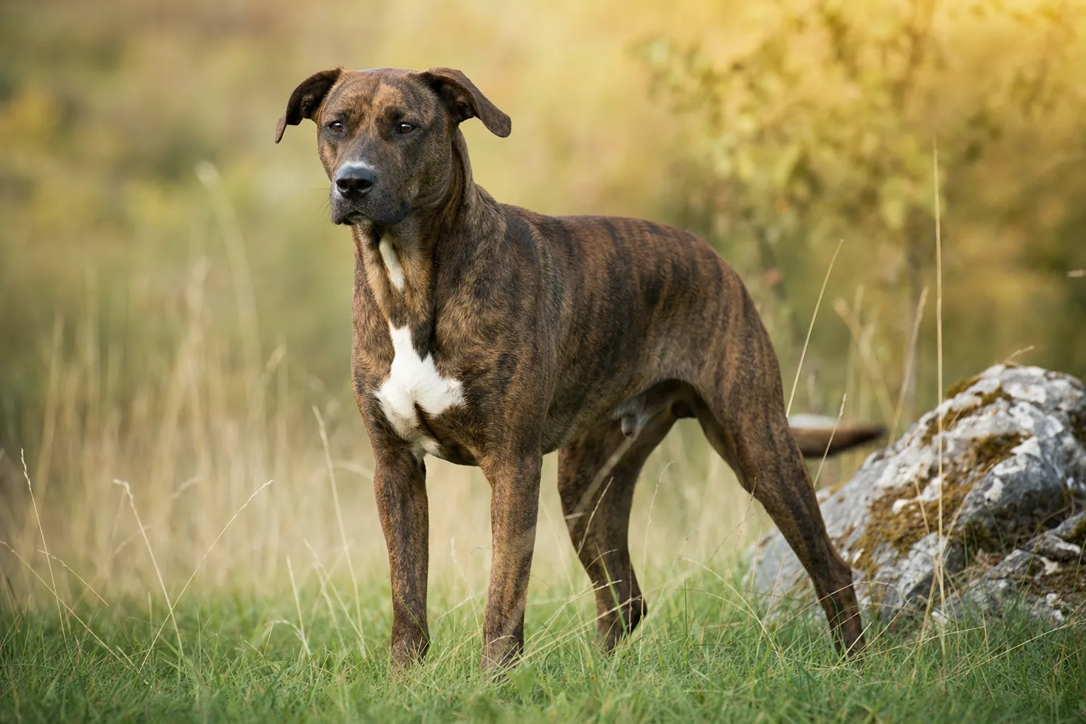 Treeing Tennessee Brindle (robe bringé) adulte en extérieur