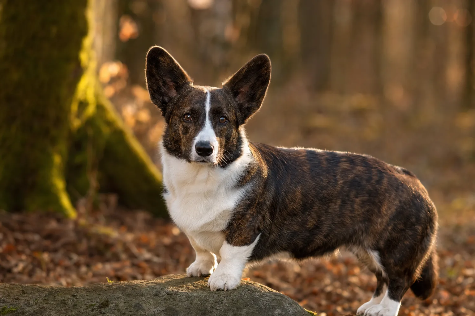 Welsh Corgi Cardigan (robe bringé) adulte en extérieur
